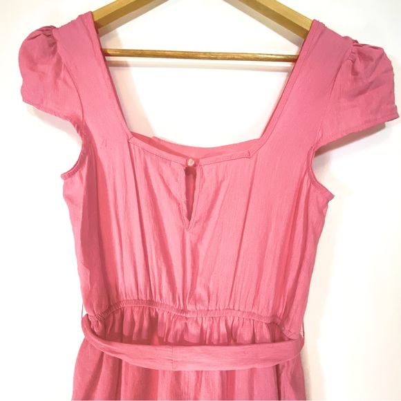 Charlotte Russe pink cap sleeve dress with button detailing, size Small - Picture 7 of 13